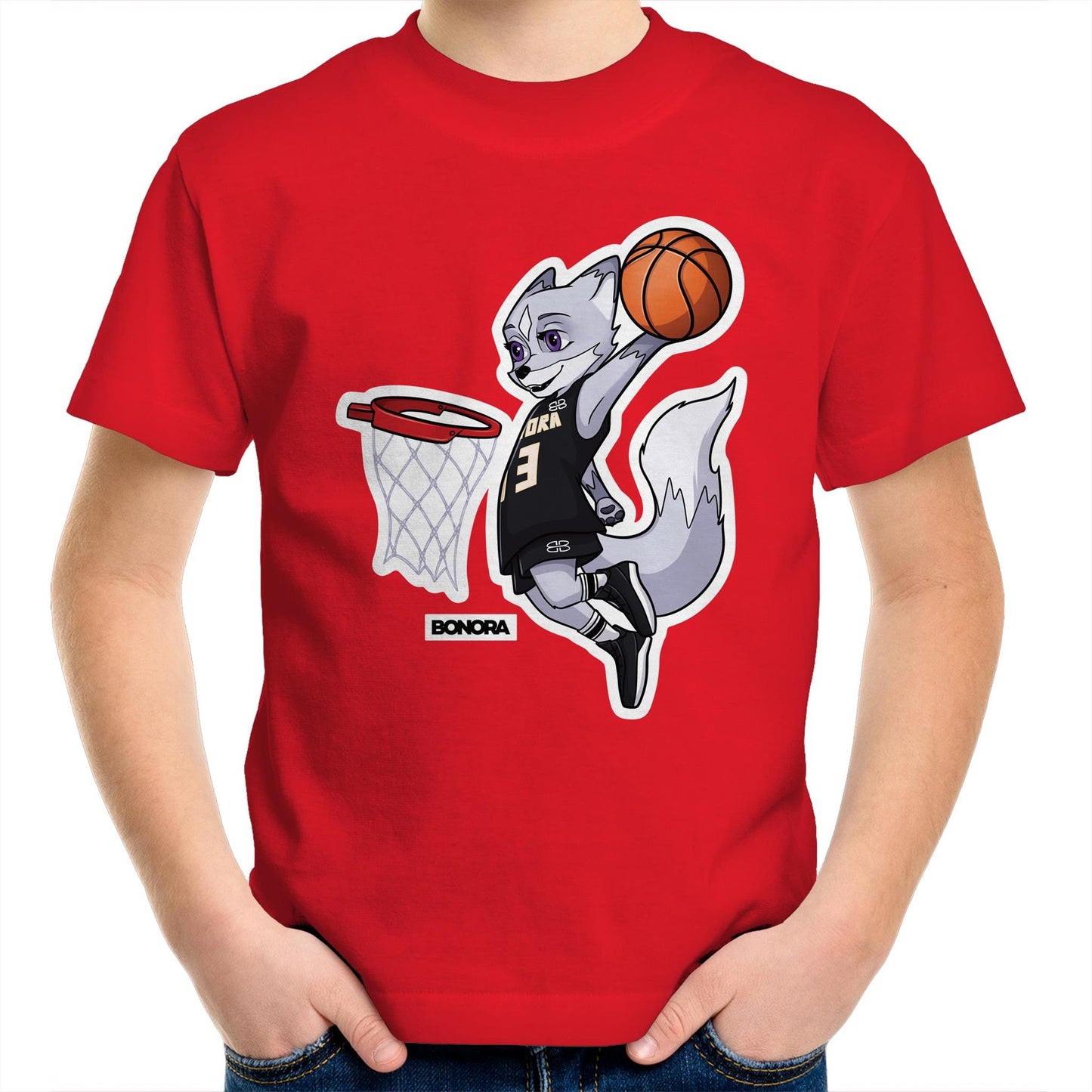 Basketball Charlie Fox Kids T-Shirt